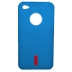 TPU Silicon Case Klassiek Blauw voor iPhone 4/ 4S
