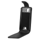 Leder Beschermtasje Verticaal Flip Zwart voor Sony Ericsson Xperia Ray