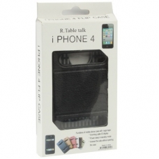 R.Table Talk SlimCase Leder Vertical Flip Zwart voor Apple iPhone 4/ 4S