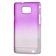 Hard Case Druppel Design Transparant Paars voor Samsung i9100 Galaxy S II