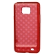 TPU Silicon Case Stippen Design Rood voor Samsung i9100 Galaxy S II