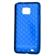 TPU Silicon Case Stippen Design Blauw voor Samsung i9100 Galaxy S II