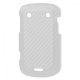 Hard Case Carbon Vezel Design Wit voor BlackBerry 9900 Bold Touch