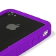 TPU Silicon Bumper Grip Paars voor iPhone 4