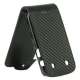 Leder Beschermtasje Flip Carbon Zwart voor BlackBerry 9900 Bold/ 9930 Bold