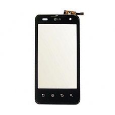 LG P990 Optimus Speed Frontcover en Touch Unit Zwart