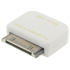 Micro USB Converter Adapter Wit voor iPhone/ iPad/ iPod