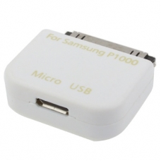 Micro USB Converter Adapter Wit voor Samsung Galaxy Tab