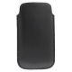 Leder Beschermtasje Classic Pull Tab Zwart voor iPhone 3G/ 3GS