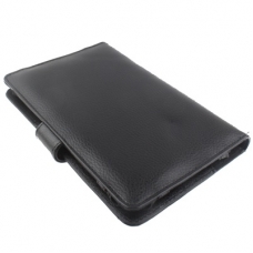 Leder Beschermtasje Book Type Zwart voor 7 inch Tablet