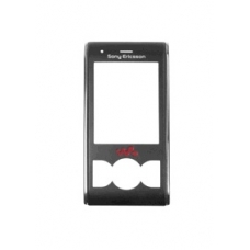 Sony Ericsson W595 Frontcover Ruby Zwart