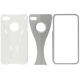 Hard Case Split Dual Wit/Grijs voor iPhone 4/ 4S