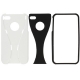 Hard Case Split Dual Wit/Zwart voor iPhone 4/ 4S