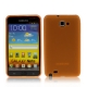 TPU Silicon Case Transparant Mat Oranje voor Samsung N7000 Galaxy Note