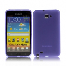 TPU Silicon Case Transparant Mat Paars voor Samsung N7000 Galaxy Note