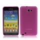 TPU Silicon Case Transparant Mat Hot Pink voor Samsung N7000 Galaxy Note