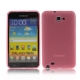 TPU Silicon Case Transparant Mat Pink voor Samsung N7000 Galaxy Note