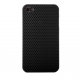 Hard Case UltraThin (0.74mm) Mesh Perforated Zwart voor Apple iPhone 4/ 4S