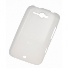 HTC TPU Silicone Case TP C601 Transparant Wit voor HTC ChaCha 