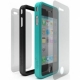 Cygnett Snaps Duo Silicone Frames (Set) Zwart en Blauw voor iPhone 4