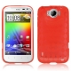 TPU Case Kubus Patroon Rood voor HTC Sensation XL