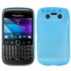TPU Silicon Case Kubus Patroon Blauw voor BlackBerry 9790 Bold
