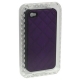 Hard Case Smooth Patroon Paars voor Apple iPhone 4/ 4S