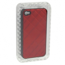 Hard Case Smooth Patroon Rood voor Apple iPhone 4/ 4S
