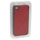 Hard Case Smooth Patroon Rood voor Apple iPhone 4/ 4S