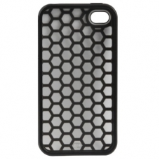 Hard Case Honingraat Patroon Zwart voor Apple iPhone 4/ 4S