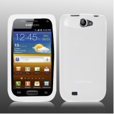 Silicon Case Transparant Wit voor Samsung i8150 Galaxy W