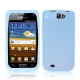 Silicon Case Transparant Blauw voor Samsung i8150 Galaxy W