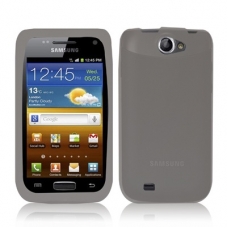 Silicon Case Transparant Grijs voor Samsung i8150 Galaxy W