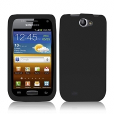 Silicon Case Zwart voor Samsung i8150 Galaxy W