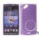 Hard Case Perforated Mesh Donker Paars voor Sony Ericsson XPERIA Arc
