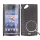 Hard Case Perforated Mesh Zwart voor Sony Ericsson XPERIA Arc