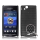 Hard Case Perforated Grid Zwart voor Sony Ericsson XPERIA Arc