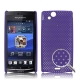 Hard Case Perforated Grid Paars voor Sony Ericsson XPERIA Arc