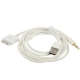 AUX Auto Stereo Audio Kabel Wit voor Apple iPhone/ iPad/ iPod