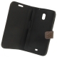 Leder Beschermtasje Book Croco Design Bruin voor Samsung i9250 Galaxy Nexus