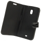 Leder Beschermtasje Book Croco Design Zwart voor Samsung i9250 Galaxy Nexus