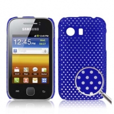 Hard Case Perforated Mesh Blauw voor Samsung S5360 Galaxy Y