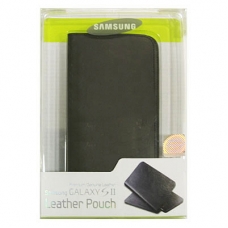 Samsung Leder Beschermtasje EF-C1A2LBE Zwart voor Samsung i9100 Galaxy S II