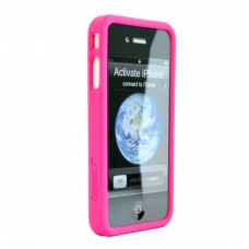 Cygnett Snaps Silicone Frame Roze voor iPhone 4