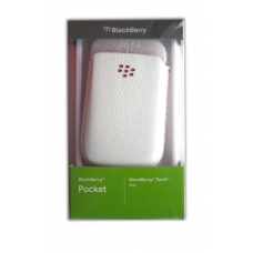 BlackBerry Leder Beschermtasje Wit/ Pink (ACC-32840-201)