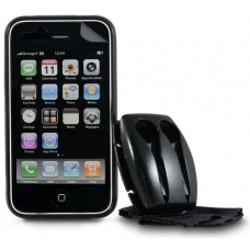 Largus QDOS Jet Skin Zwart voor iPhone 3G/ 3GS