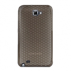 TPU Silicon Case Transparant Kubus Patroon Grijs voor N7000 Galaxy Note