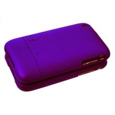 Uunique Hard Case Touch Electric Set Zwart/Paars voor iPhone 3G/ 3GS