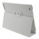 Lederen Beschermtas Flip met Wake-Up Functie Wit voor Apple iPad3/ iPad4