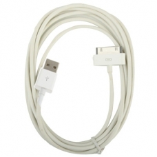 USB Data Kabel Wit (200 cm) voor Apple iPhone/ iPad/ iPod Touch